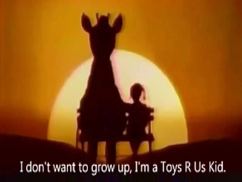 Toys 'R' Us' 'I Don't Want to Grow Up'