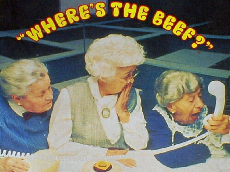 Wendy's 'Where's the Beef?'